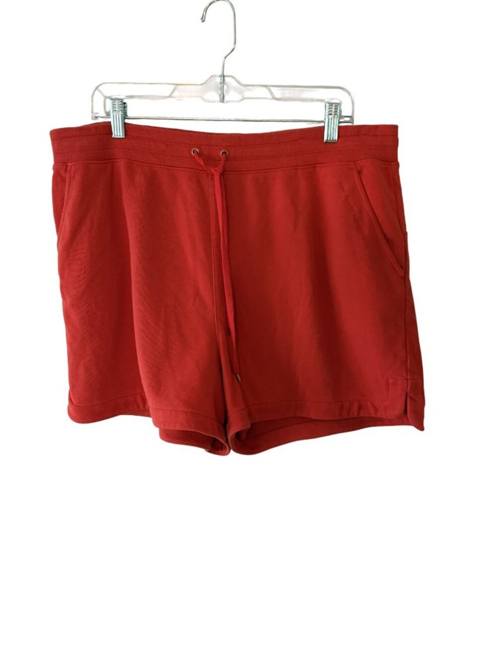 Lauren Ralph Lauren Red Drawstring Knit Shorts XL Womens Casual Lounge Wear